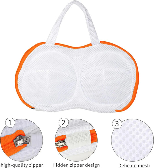 Bra Washing Bag for Laundry,Fine Mesh 3D bracket Lingerie Bags for Washing Delicates, Brassiere Laundry Bag for Washing Machine