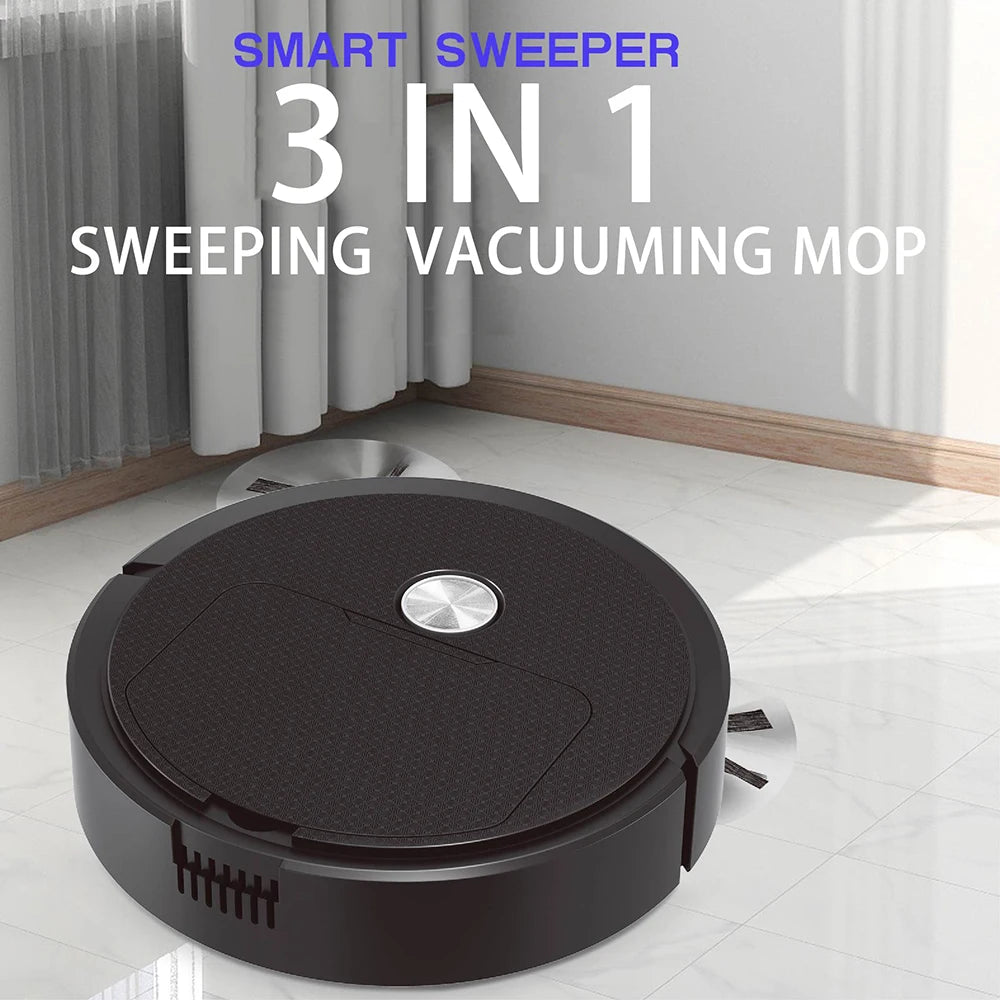 2024 3 In 1 Smart Sweeping Robot Home Mini Sweeper Sweeping and Vacuuming Wireless Vacuum Cleaner Sweeping Robots For Home Use