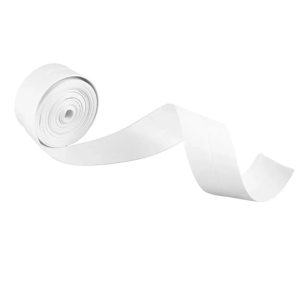 1m/3.2m PVC Waterproof Sealing Tape for Bathroom Sink, Shower, Bathtub and Toilet - Self Adhesive Wall Sticker