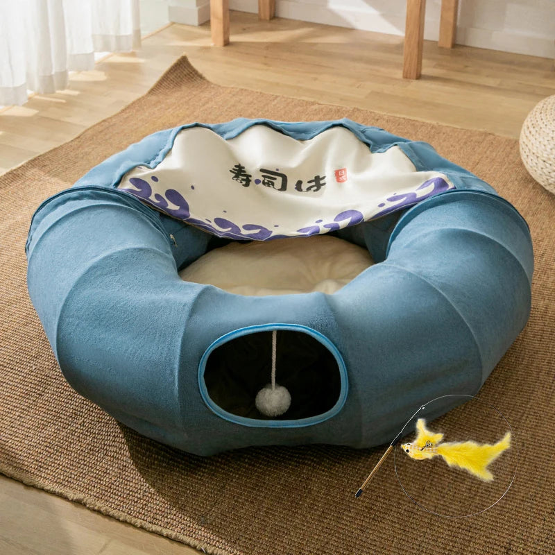 Cat Nest Tunnel Donut Cat a Facility for Children to Bore Tunnel Pet Supplies