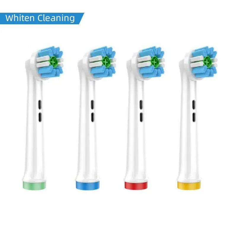 4PCS Dupont Bristle Electric Toothbrush Heads Whiten Teeth/Daily Clean/Precison Cleaning/Soft Care Teeth Function For Oral B