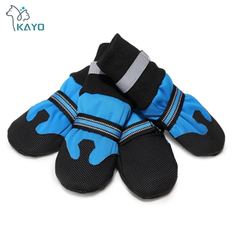 Breathable Pet Dog Shoes Waterproof Outdoor Walking Net Soft Summer Pet Shoes Night Safe Reflective Boots For Small Medium Dogs