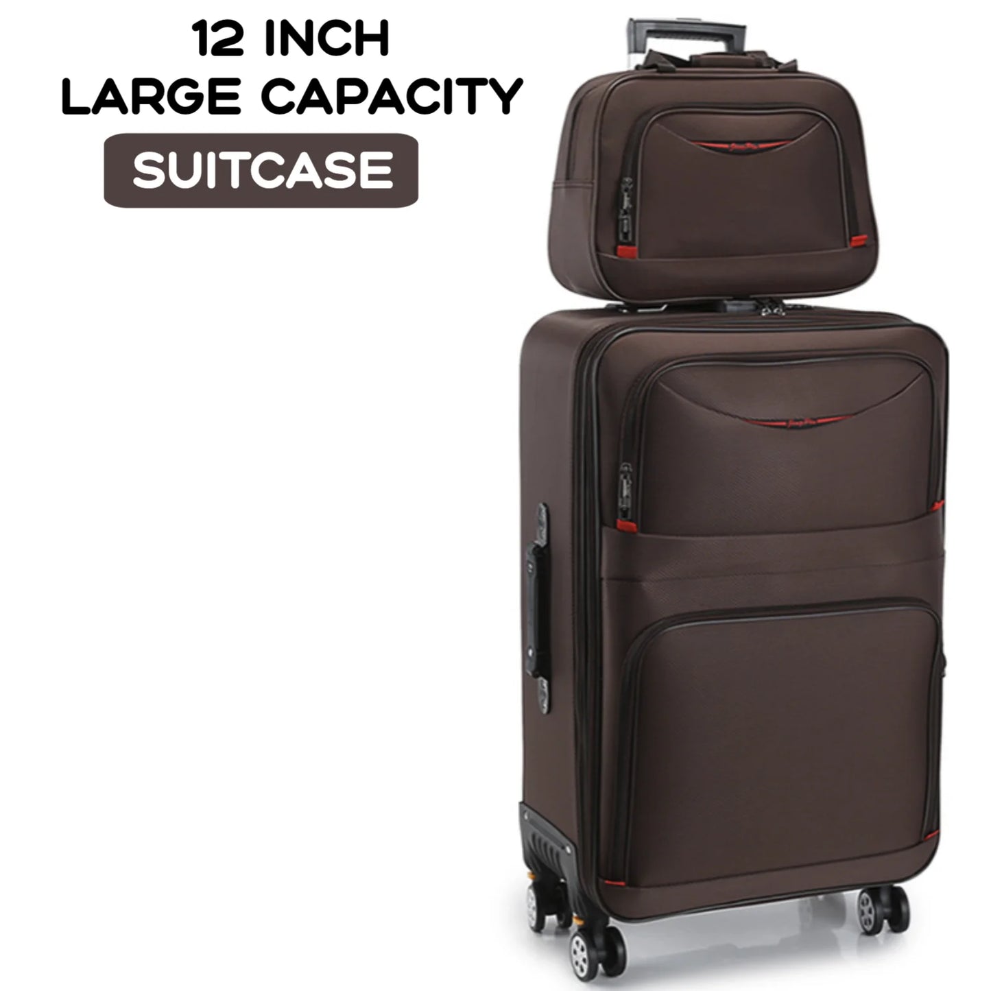 2024 New Large Capacity Durable Luggage Sets Oxford Suitcase Women Girl Carry-On Boarding Travel 20/22/24/26/28