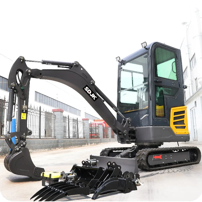 Best Selling 1.6 Ton Mini Excavator EPA/Euro 5 1 Ton 2 ton Crawler Excavators Hydraulic Kubota Agricultural Digger Customizable