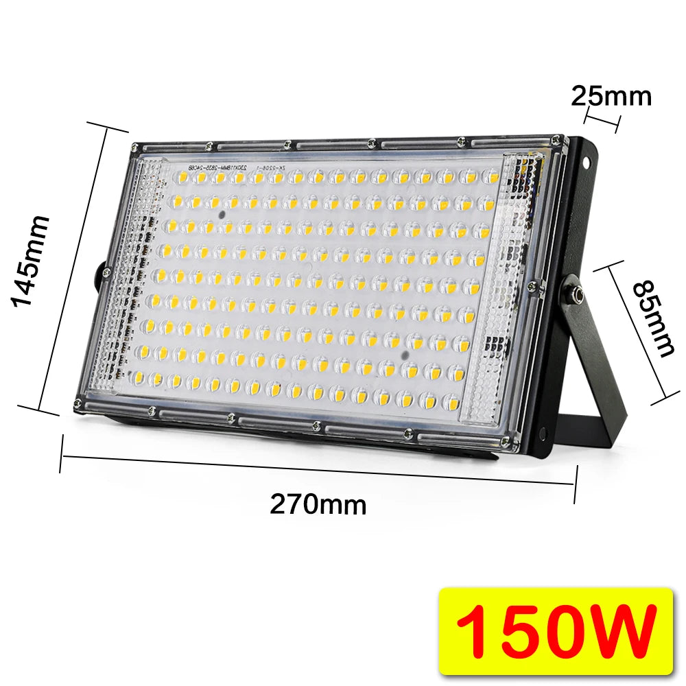 50W 100W 150W Led Flood Light IP65 Waterproof AC 220V Outdoor Floodlight Spotlight LED Reflector Street Lamp Wall Flood Lights