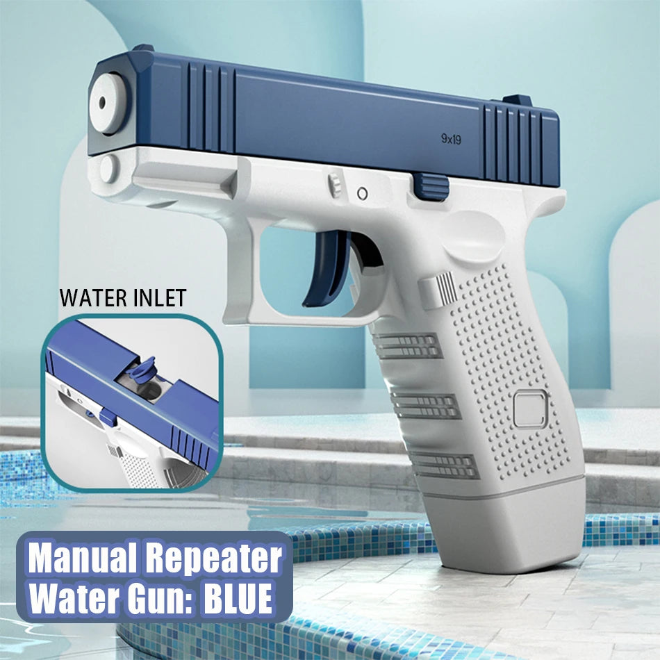 Children Water Storage Gun Pistol Shooting Toy Automatic Summer Outdoor Play Water Sports Beach Toys For Kids Boys Girls Adults