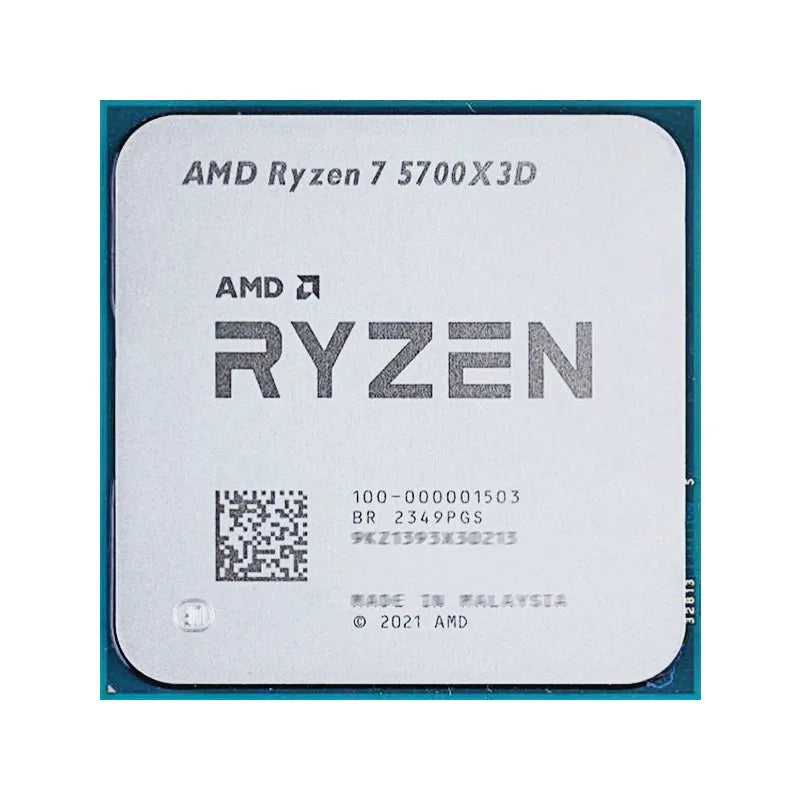 AMD Ryzen 7 5700X3D R7 5700X3D 4.1 GHz 8-Core 16-Thread CPU 7NM L3=96M 100-000001503 Socket AM4 New but without fan