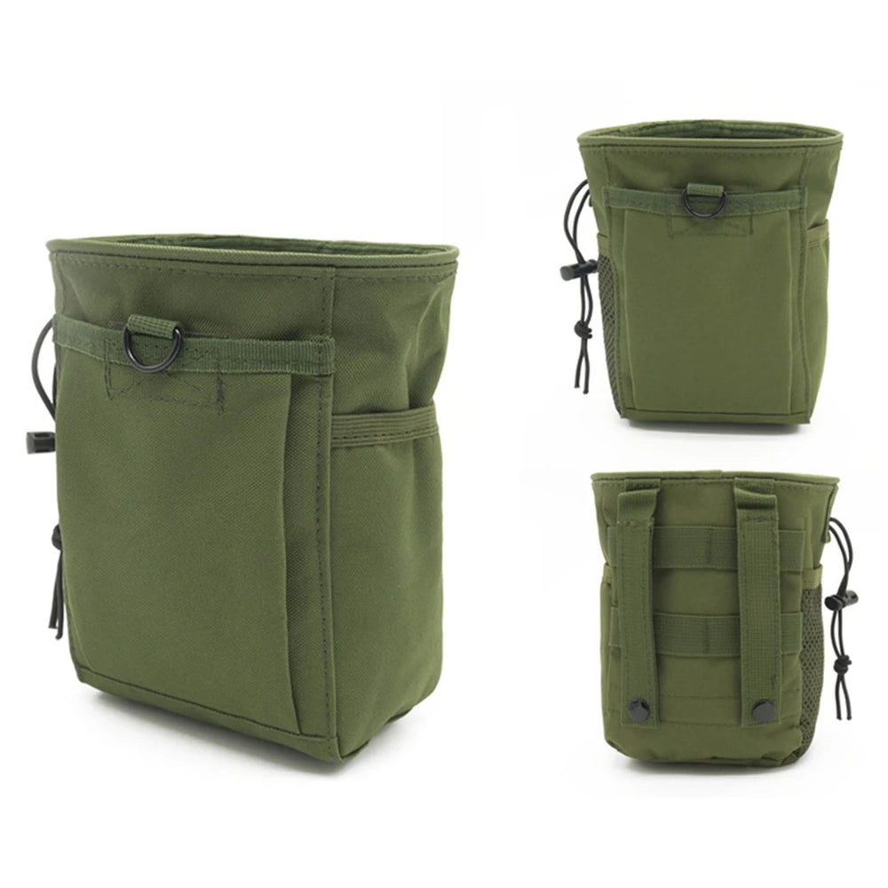 2024 New Outdoor 3-5L Camouflage Molle 600D Nylon Dump Drop Pouch Recycle Waist Pack Ammo Bags Hunting Accessories Bag Pouches