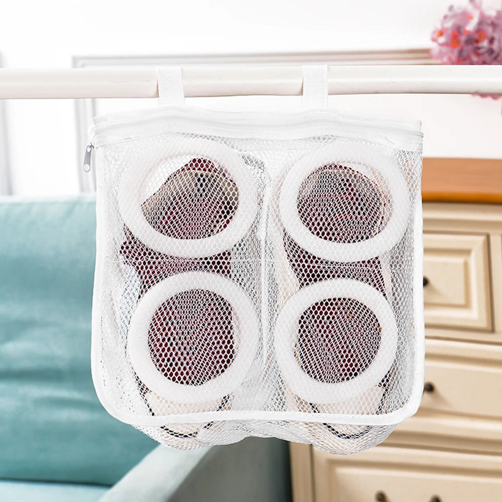 2/1pcs Lazy Shoe Washing Bag Washing Machine Shoes Bag Travel Shoe Storage Bags Portable Laundry Bag Anti-deformation Protective