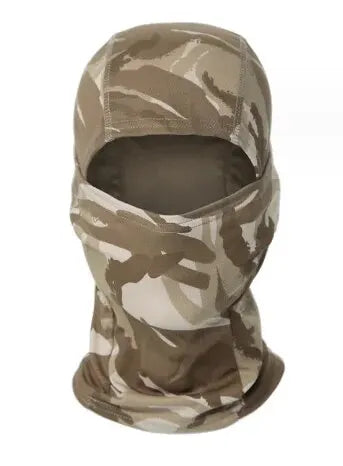 Camouflage Outdoor Riding Mask Outdoor Sun Protection Single Hole Quick Dry Mesh Mask