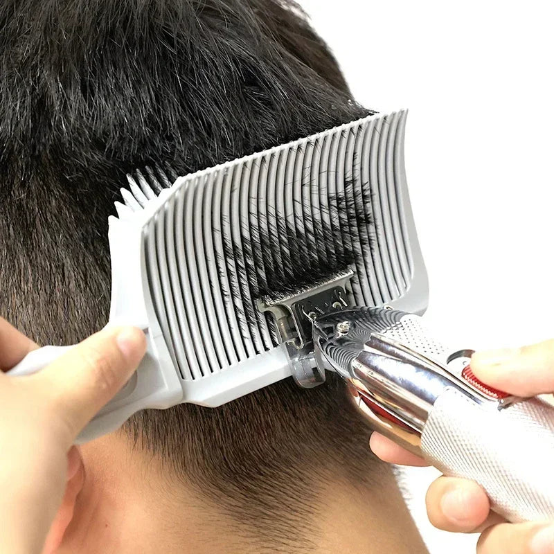 Barber Fade Combs Hair Cutting Tool for Gradient Hairstyle Comb Flat Top Hair Cutting Comb for Men Heat Resistant Fade Brush빗