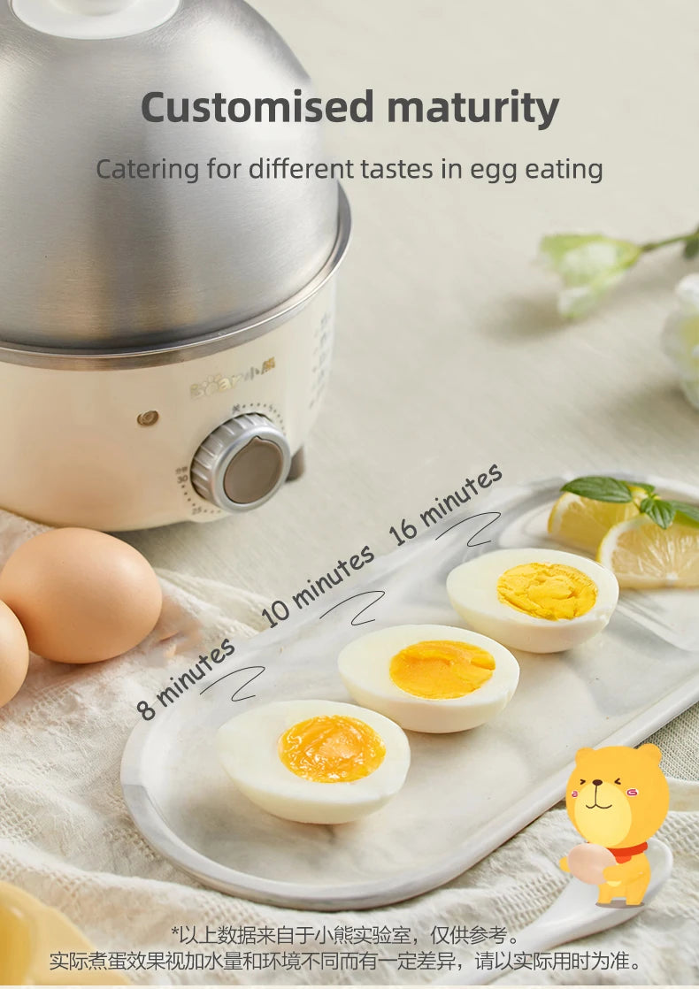 360W Electric Egg Boiler Breakfast Machine Multicooker Steamer Automatic Egg Cookers Home Egg Custard Steaming Cooker with Timer