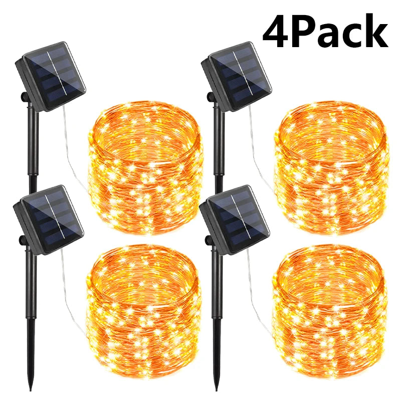 7M/12M/22/32M Solar Led Fairy Light Outdoor Festoon Led Waterproof Garland String Lights Christmas Party Garden Solar Lamp Decor