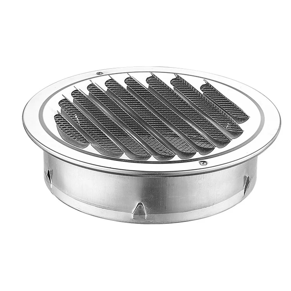 70-300mm Round Stainless Steel Air Vent Grille Insect Protection Home Exterior Wall Ducting Ventilation Tools Exhaust Hoods