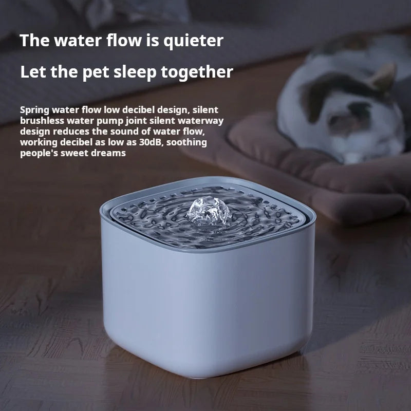 3L Cat Water Dispenser Automatic Filtration Circulation Flowing Live Water Large Capacity Smart Dog Pet Water Fountain