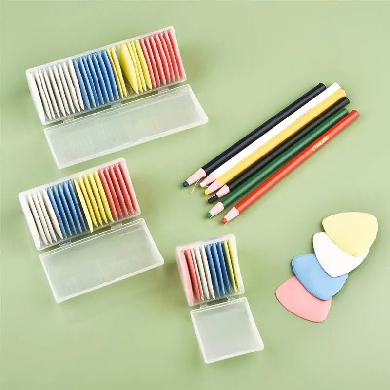 1/10/20/30pcs/Set Fabric Tailors Chalk Erasable Fabric Marker Patchwork Clothing DIY Sewing Tool Box Set Needlework Accessories