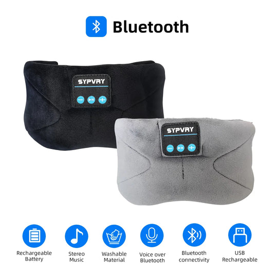 Bluetooth Sleeping Mask Blindfold Wireless Headphones for Sleeping, Breathable Headband Headphones Music Eye Mask