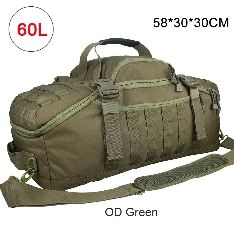 40L 60L 80L Sport Travel Bag Molle Tactical Backpack Gym Fitness Bag Large Duffle Bags for Camping Hunting Fishing