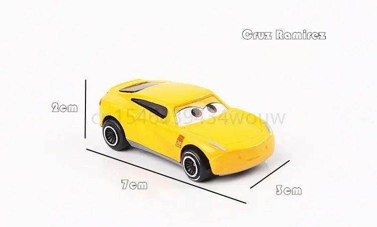 6-7pcs/Set Disney Pixar Car 3 Lightning Mcqueen Uncle Truck Jackson Storm 1:55 Diecast PVC Car Model Toys Kids Boy Xmas Kid Gift