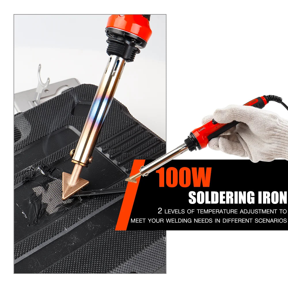 50W/100W Car Bumper Repair Soldering Iron, Adjustable Temperature Welding Rework Station, Soldering Iron Tip Repair Ironing Tool