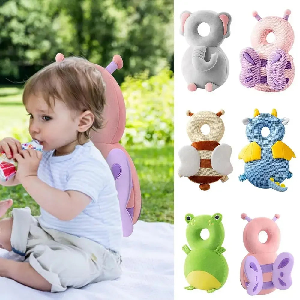 Baby Head Protector Backpack Pillow For Kids 1-3 Y Toddler Children Soft PP Cotton Protective Cushion Cartoon Security Pillows