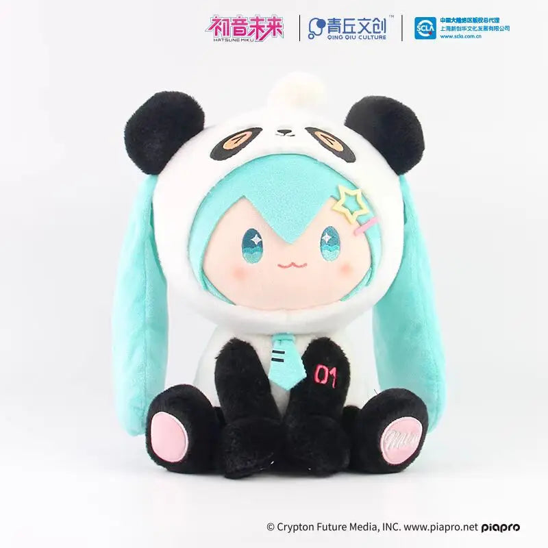 2024 New Genuine Vocaloid Hatsune Miku 2d Cute Sleep Doll panda Headphone Bag Kawaii Two-Dimensional Girls Birthday Gift