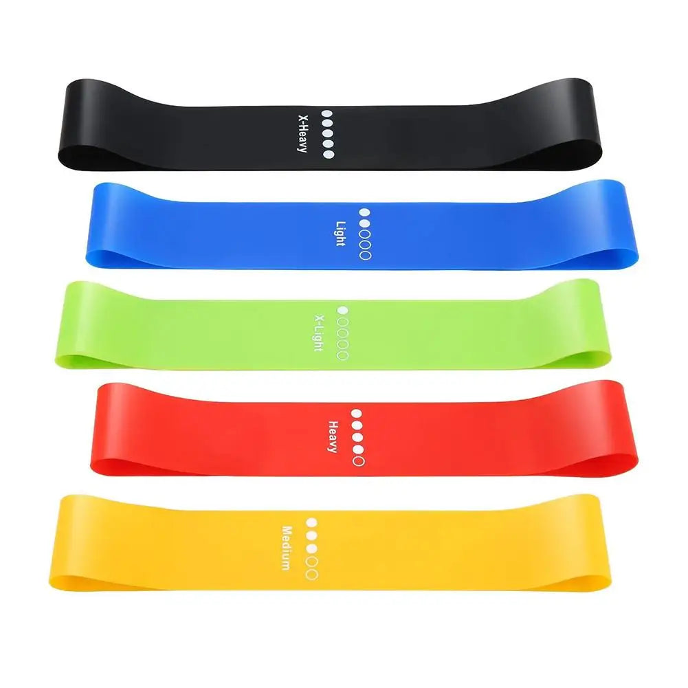 Bracetop 5 Pcs Portable Fitness Workout Equipment Rubber Bands Pilates Crossfit Gym Gum Elastic Strength Yoga Resistance We X5b8