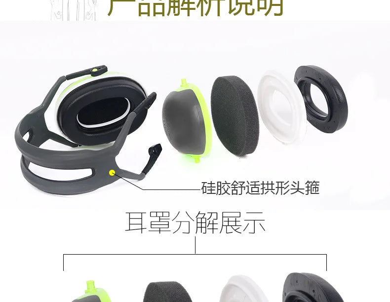 Brand Tactical Earmuffs Anti Noise Hearing Protector Noise Canceling Headphones Hunting Work Study Sleep Ear Protection Shooting