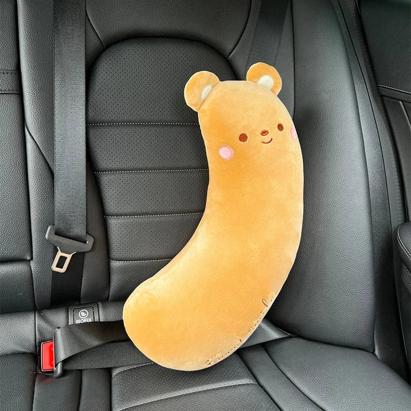 Car Safety Belt Cover Baby Seat Belt Protector Neck Cushion Sleeping Head Support Unicorn Cute Pillow Belt for Children Girl Boy