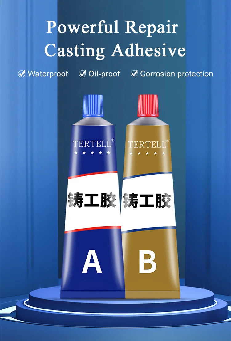 AB Casting Repair Glue High Temperature Resistant Liquid Metal Welding Filler Metal Repair Glue for Metal Casting Defect