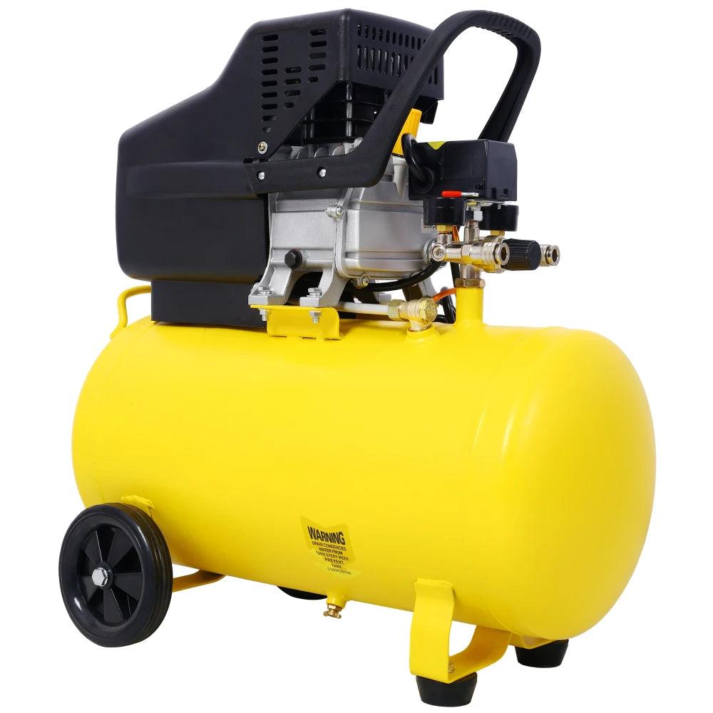 4.5HP 3.5HP Portable 13 Gallons Oil-Lubricated Air Compressor Tank Ultra Quiet Horizontal Tank Adjustable Pressure