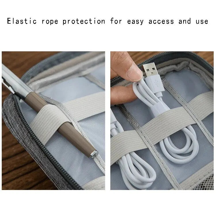 Cationic Digital Bag Portable Waterproof Data Cable Storage Box Travel Cosmetics Storage Bag