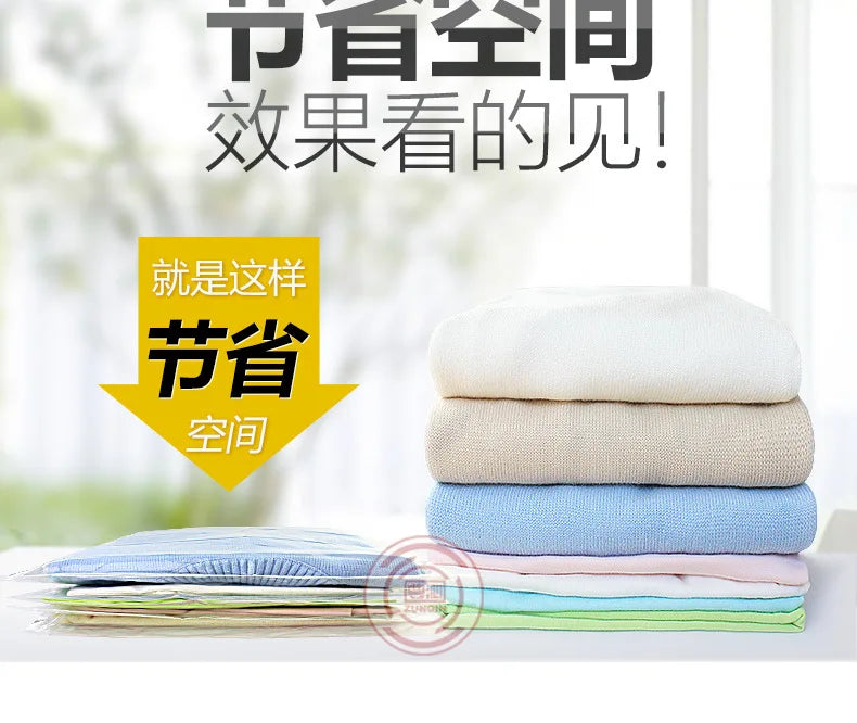 2023 Roll-Up Compression Vacuum Clothes Storage Bags Space Saver Foldable Travel Luggage Seal Pouch Home Package Packing Cube