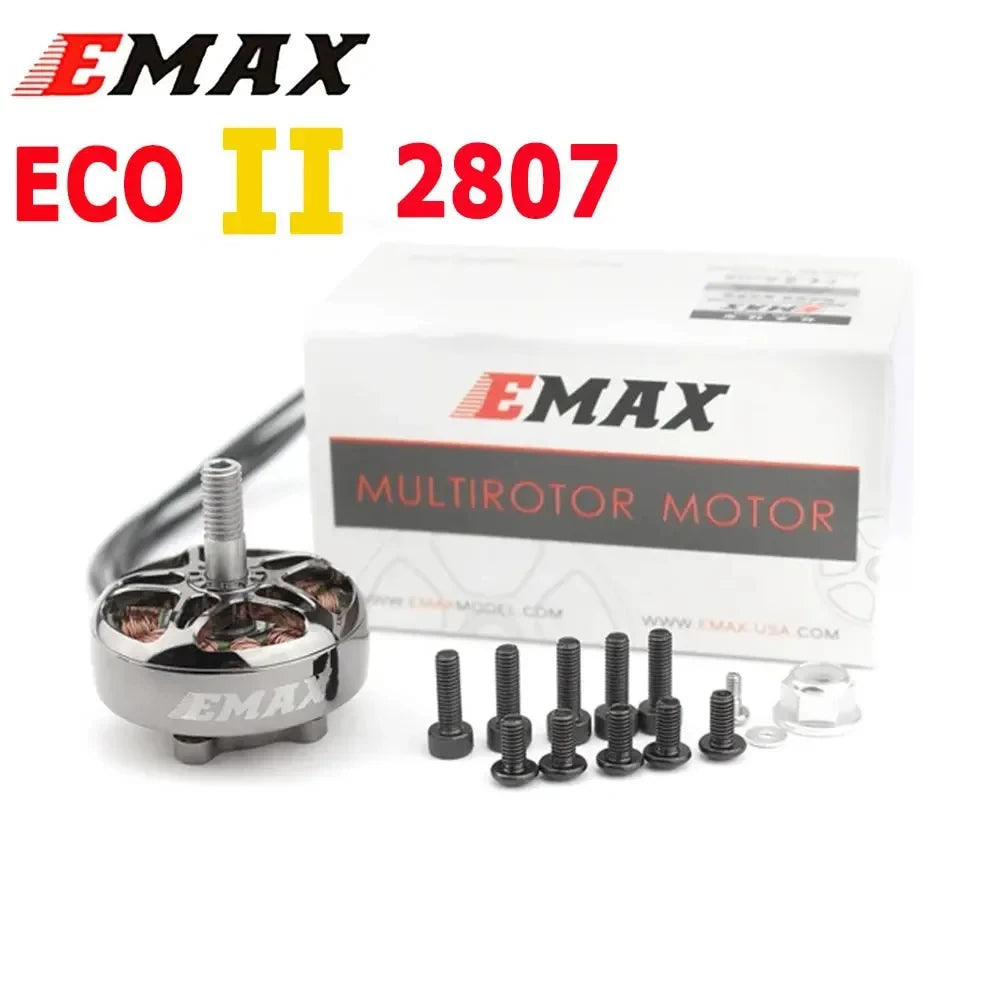 4pcs/lot EMAX ECOII Series eco ii 2807 6S 1300KV Brushless Motor For 7'' FPV Racing RC Drone Diy parts