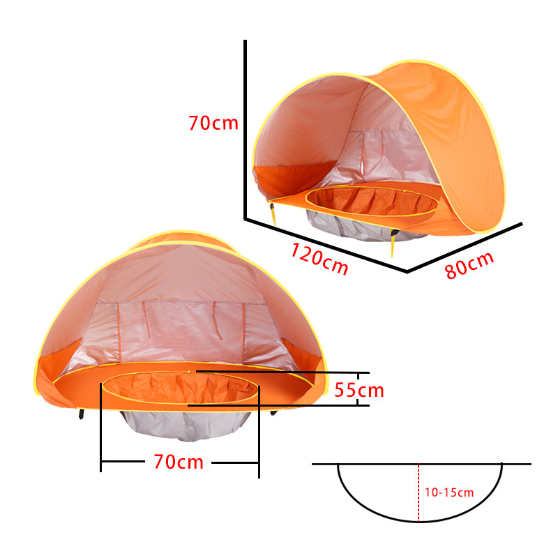 Baby Beach Tent Shade Pool UV Protection Sun Shelter Infant Outdoor Toys Swimming Pool Play House Tent Toys for Kids Children