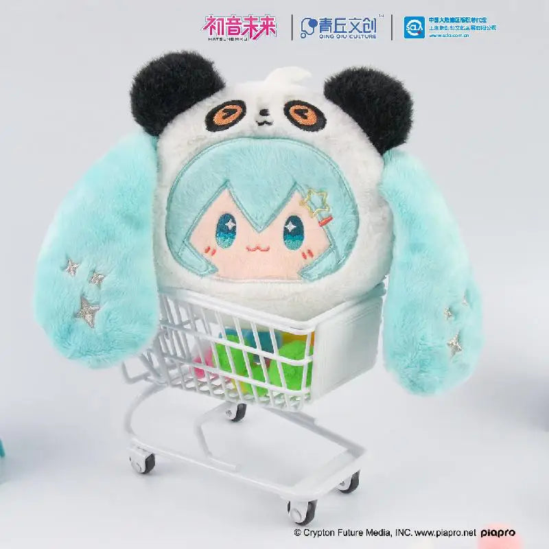 2024 New Genuine Vocaloid Hatsune Miku 2d Cute Sleep Doll panda Headphone Bag Kawaii Two-Dimensional Girls Birthday Gift