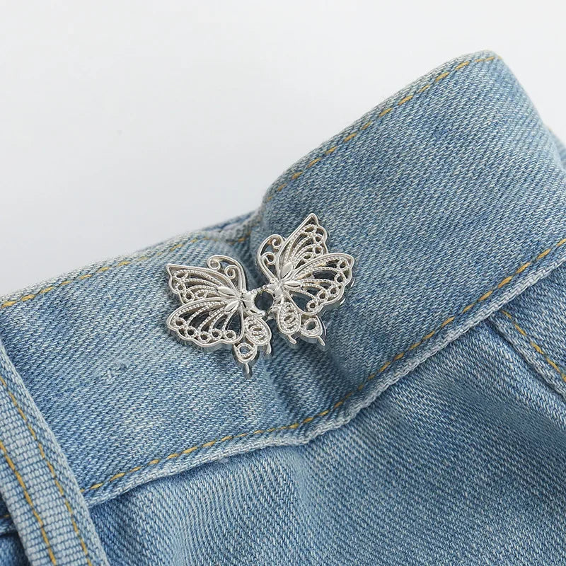 1Pcs Adjustable Clips for Pants Fastener Pants Pin Retractable Button Loose Button for Waist for Jeans Perfect Fit Reduce Waist