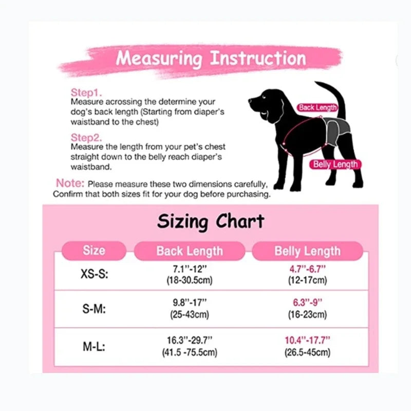 Adjustable Dog Diaper Suspenders for Pet Sanitary Pantie Comfortable Non-Slip Puppy Nappy Suspender Belly Bands Dog Accessories