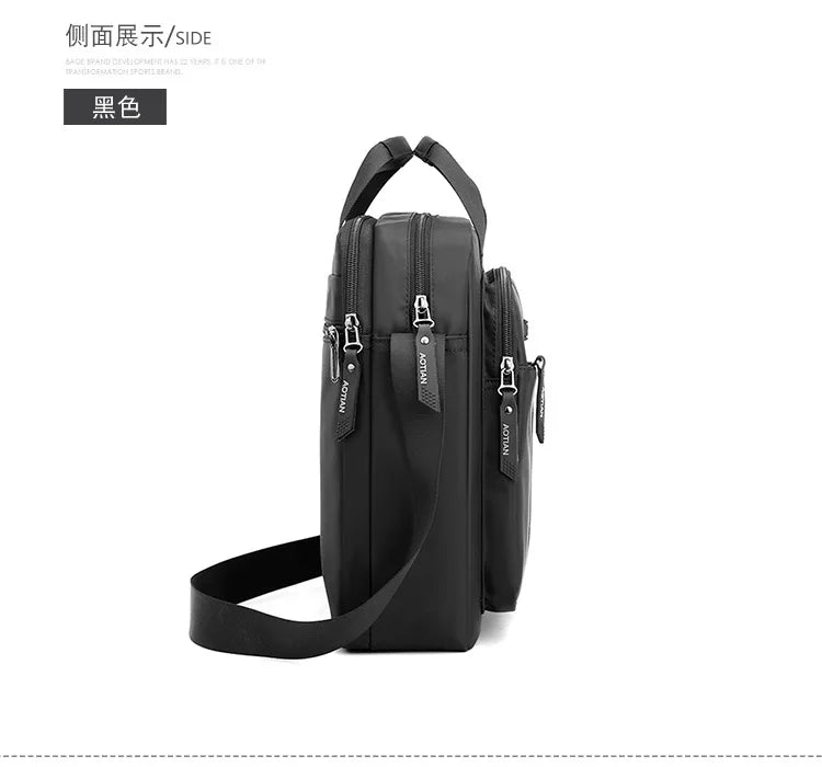 AOTIAN Vertical Men's Casual Shoulder Bag Waterproof Oxford Cloth Business Crossbody Handbag Simple and Fashionable Sling Bag