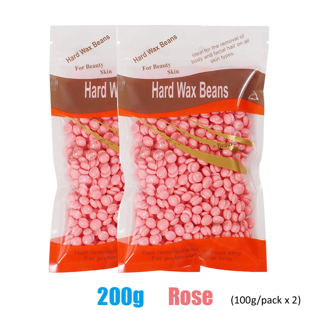 500g/200g/50g Hair Removal Wax Beans for Body Hair Removal Depilatory Wax Heater Removal Hot Film Depilatory Beans Beads