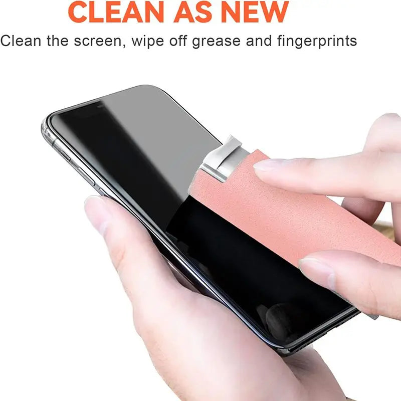 2in1 Microfiber Screen Cleaner Spray Bottle Set Mobile Phone Ipad Computer Microfiber Cloth Wipe Iphone Cleaning Glasses Wipes