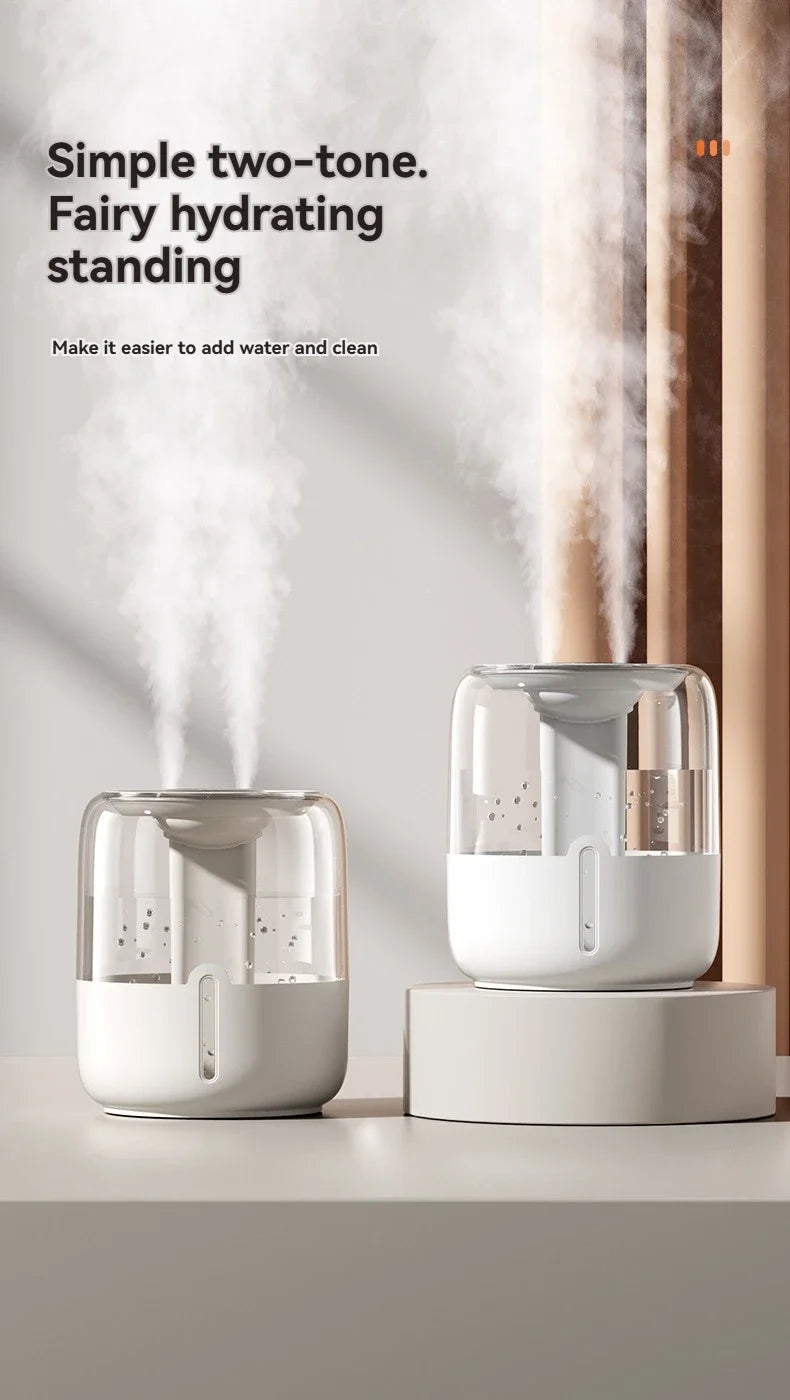 6.8L large capacity humidifier USB Double spray Home dormitory office bedroom desktop with small night light