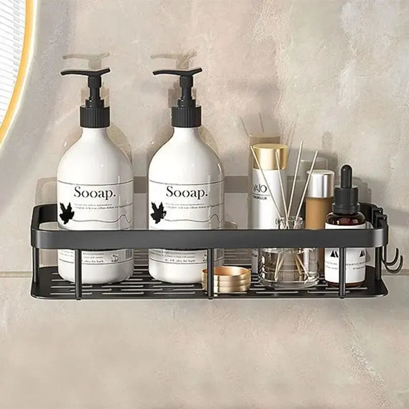 Bathroom Storage Rack, Bathroom Shelves, No-Drill Wall Mount Corner Shelf, Shower Storage Rack Holder