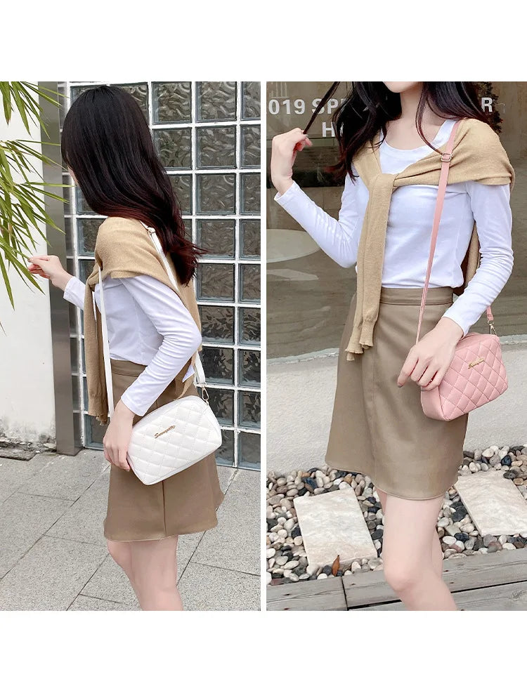 1PCS Spring Models Women's Versatile Crossbody Bag Simple Casual Large Capacity High Quality Sense of Shoulder Bag