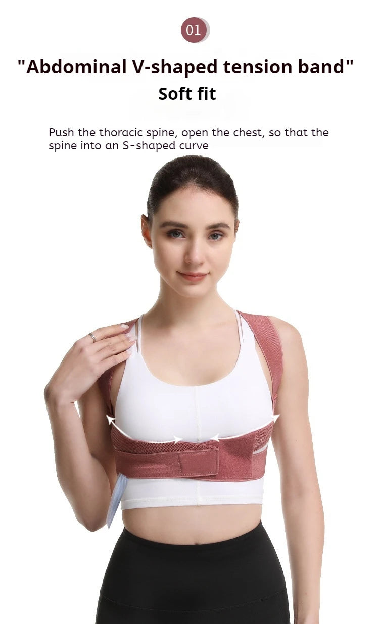 Back Brace Posture Corrector for Women and Men, Shoulder Brace Back straightener Breathable Hunchback Corrector Reshape Body