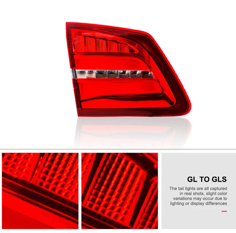 2013-2015 tail light cars for mercedes GL to GLS X166 led tail lights for car