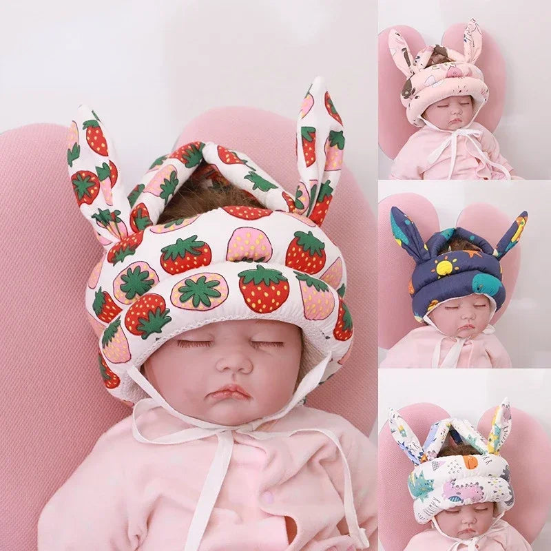 1-3T Toddler Baby Head Protector Safety Pad Cushion Back Prevent Injured Angel Bee Cartoon Security Pillows Protective Headgear