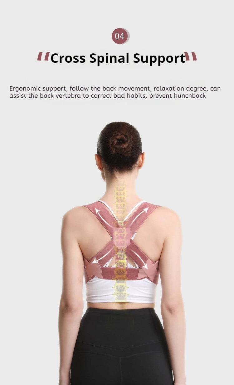 Back Brace Posture Corrector for Women and Men, Shoulder Brace Back straightener Breathable Hunchback Corrector Reshape Body