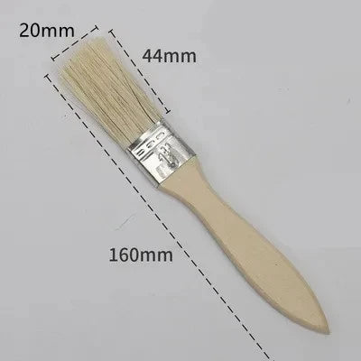 5pcs Paint Brush Wooden Handle BBQ Brush 1/2/4/5/6 Inch Soft Hair Painting Brushes for Wall and Furniture Paint Tool Set