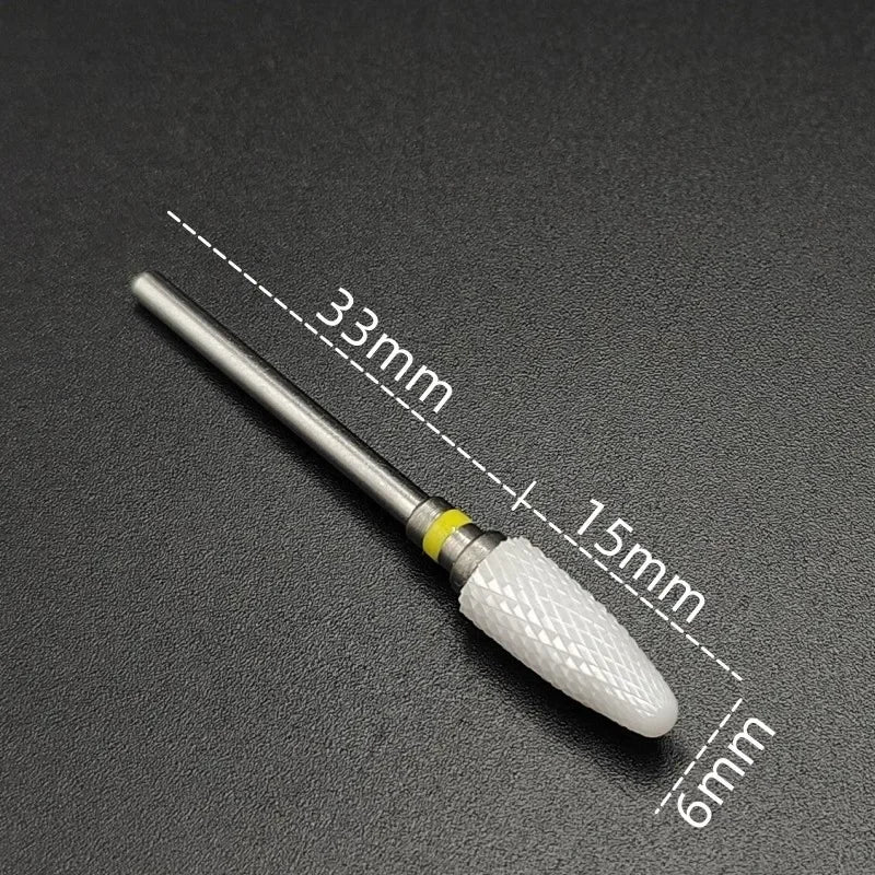 Ceramic Carbide Nail Drill Bit Rotate Burr Milling Nail Cutter Bits Electric Drill Machine For Manicure Pedicure Tools